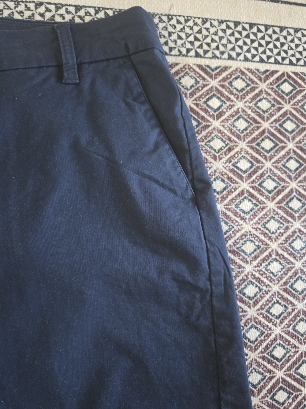 Womens J. Crew 9" Navy Chino Shorts - Picture 2 of 5